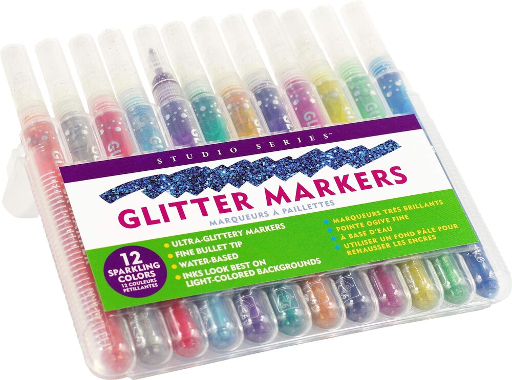 5Pcs Magic Glitter Marker Pen Bright Sparkling Color Drawing Painting  Stationery MIM