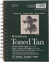 Strathmore 300 Series Drawing Paper Pad, Top Wire Bound, 9x12 inches, 50  Sheets (70lb/114g) - Artist Paper for Adults and Students - Charcoal,  Colored