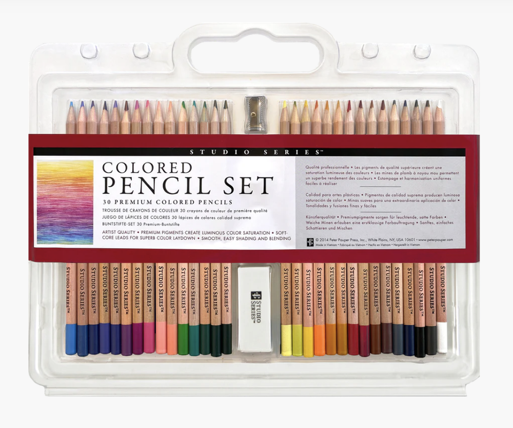 60Pcs/Set Professional Sketch Pencil Charcoal Brush Wooden Box