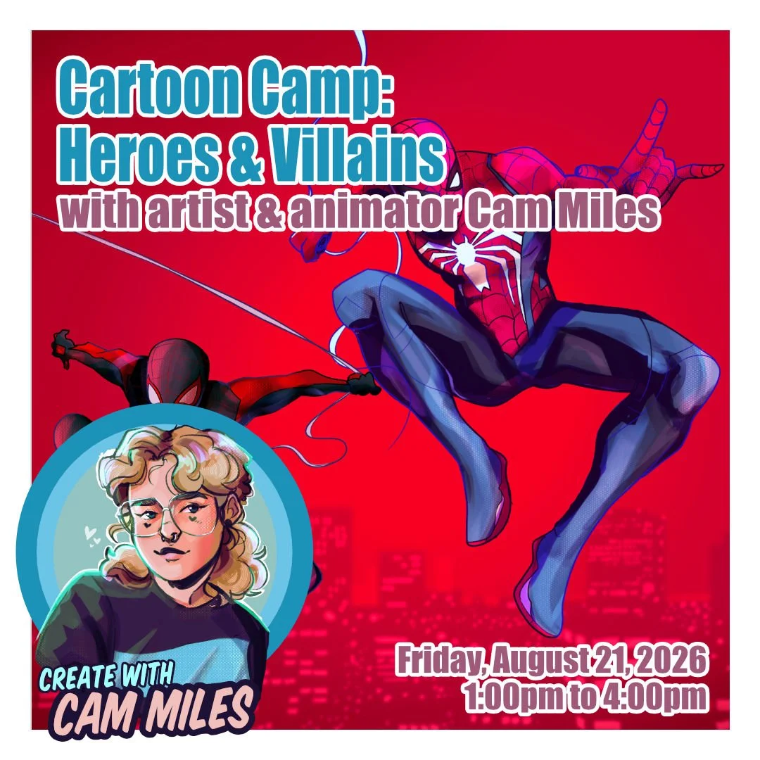 Cartoon Camp: Heroes vs Villains with Cam Miles