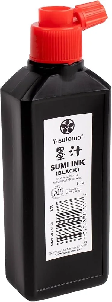 Yasutomo Sumi Ink Black 6oz