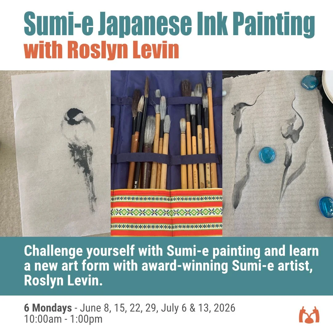 Sumi-e Japanese Ink Painting with Roslyn Levin - 6 Mondays - June 8 - July 13, 2026