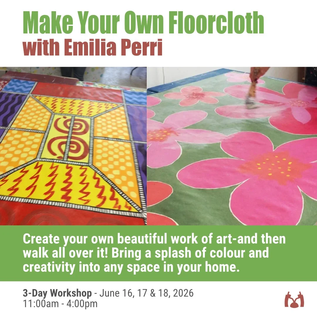 Make Your Own Floorcloth with Emilia Perri: 3-Day Workshop: June 16, 17 & 18, 2026
