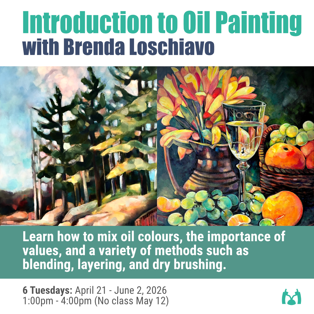 Introduction to Oil Painting with Brenda Loschiavo - 6 Tuesdays: April 21 - June 2, 2026