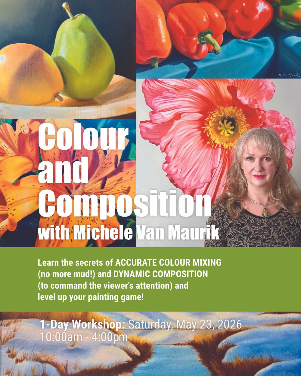 Colour and Composition with Michele Van Maurik: 1-Day Workshop - Saturday, May 23 2026