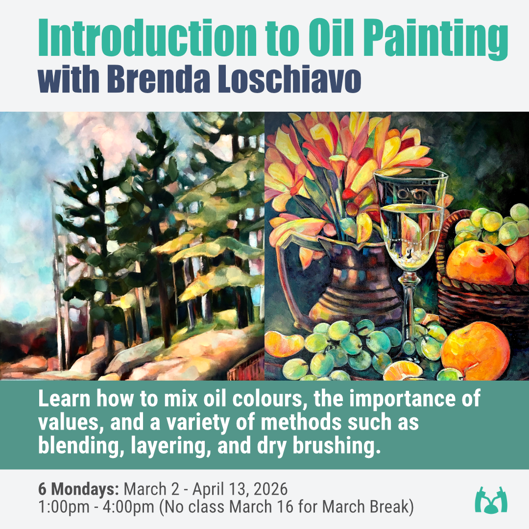 Introduction to Oil Painting with Brenda Loschiavo - 6 Mondays - March 2 - April 13, 2026