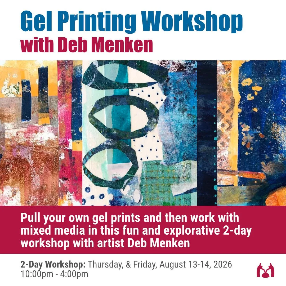 2-Day Gel Printing Workshop with Deb Menken - August 13-14, 2026