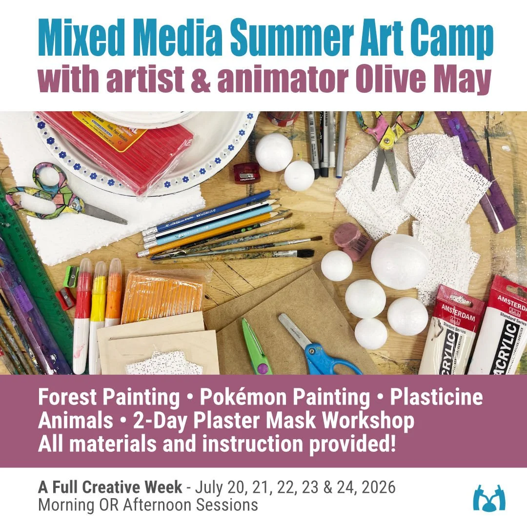 Mixed Media Summer Art Camp with Olive May - July 20-24, 2026