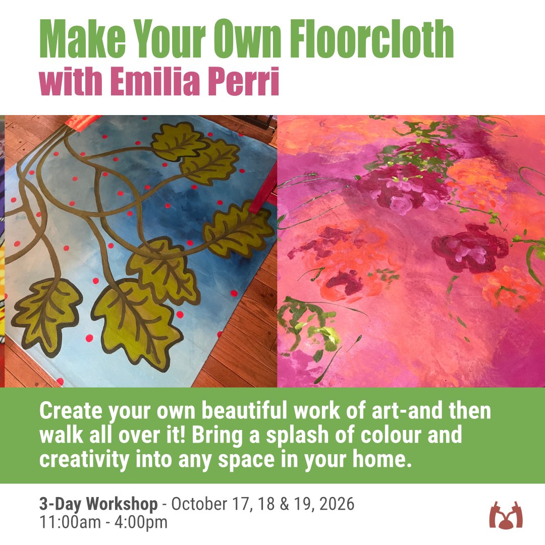 Make Your Own Floorcloth with Emilia Perri: 3-Day Workshop: October 17, 18 & 19, 2026