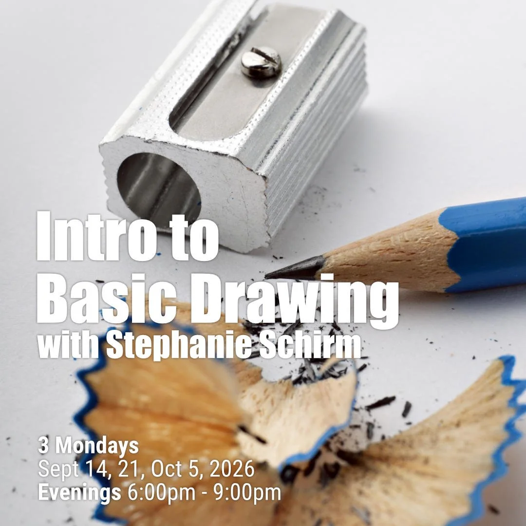 Intro to Basic Drawing with Stephanie Schirm - 3 Mondays - September 14, 21, October 5, 2026