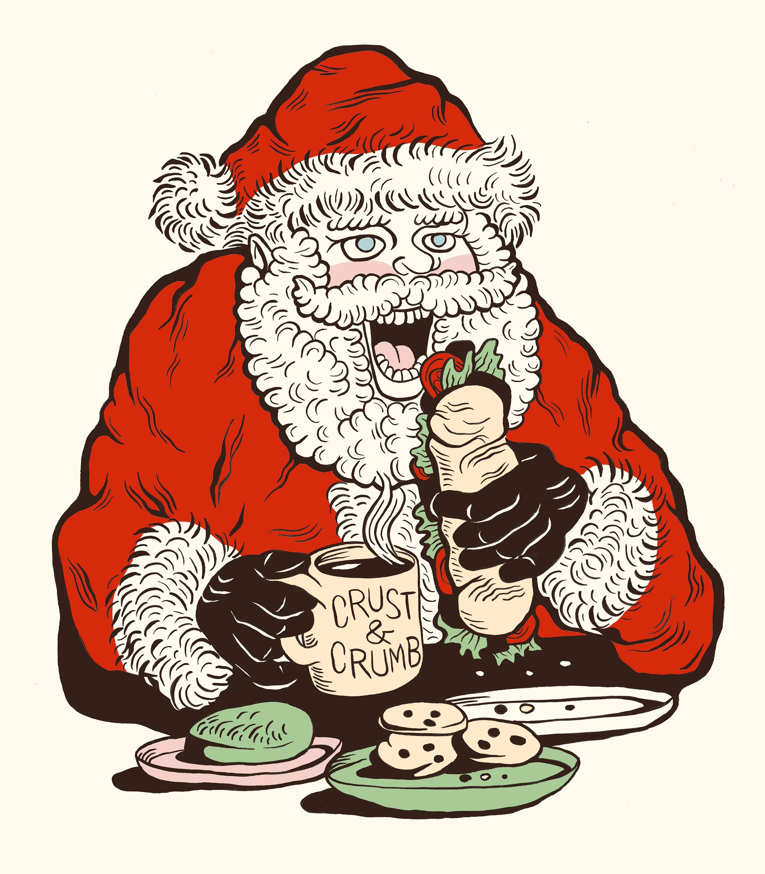 Crust & Crumb Hungry Santa