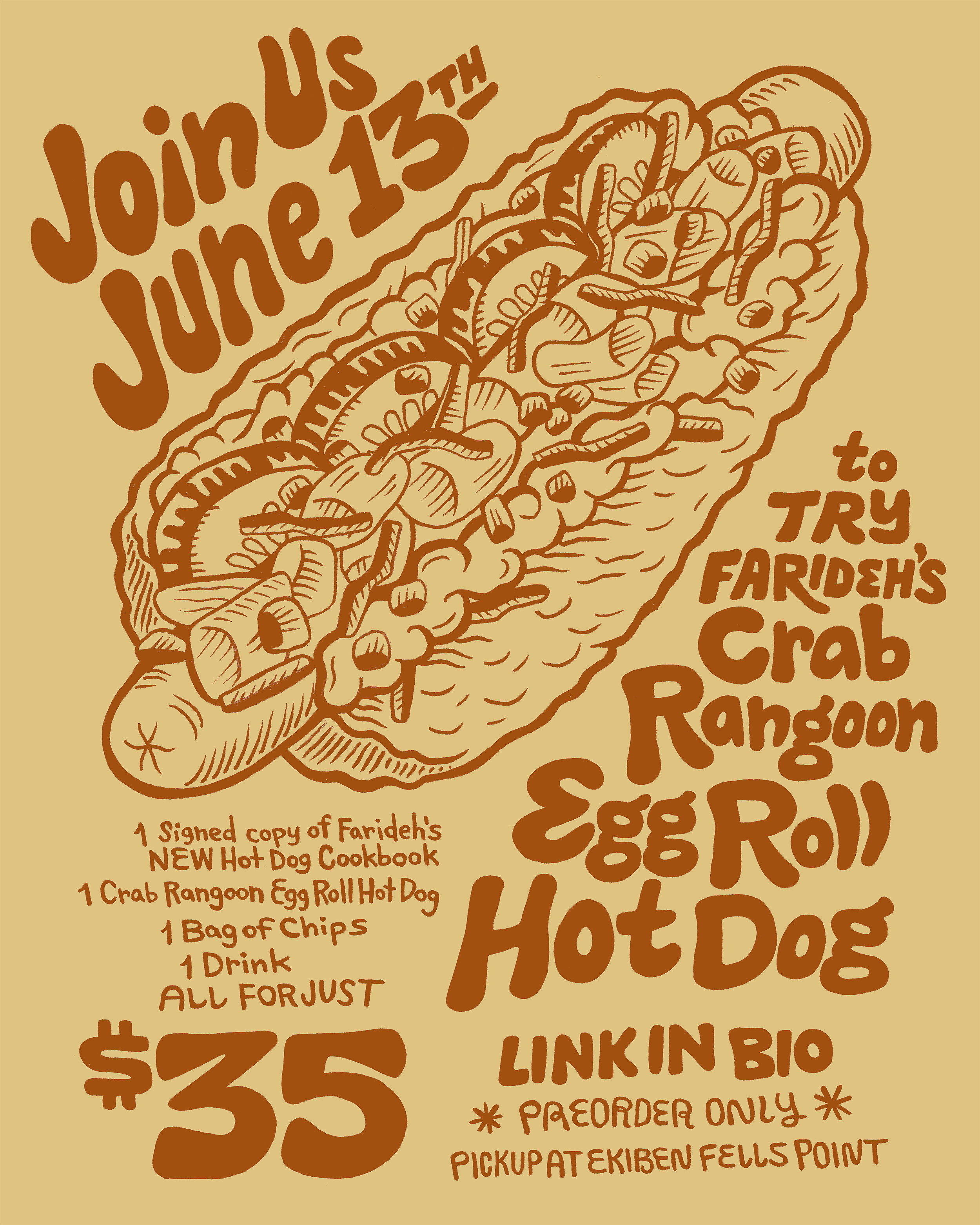 Ekiben Farideh Hot Dog Event