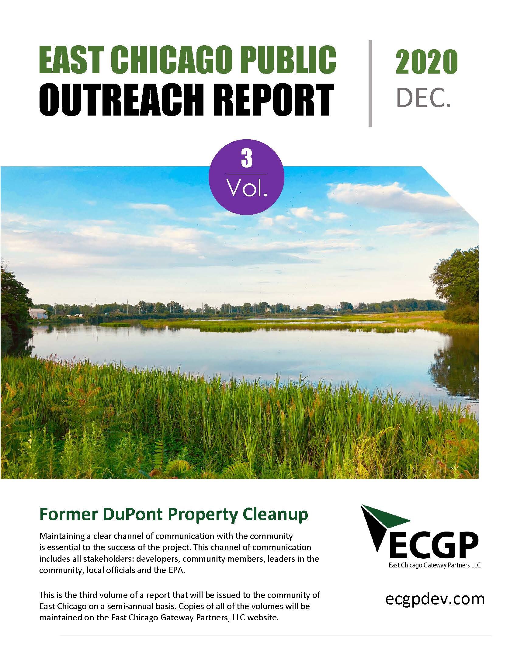 Public Outreach Reports - December 2020