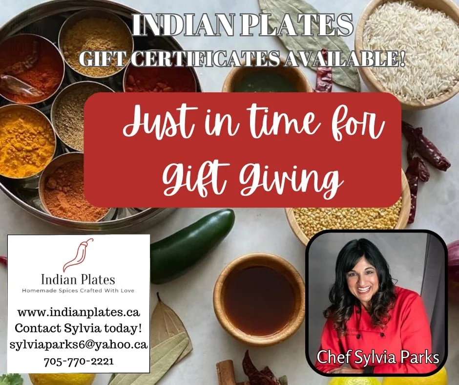 Gift Certificate Available for Cooking Classes