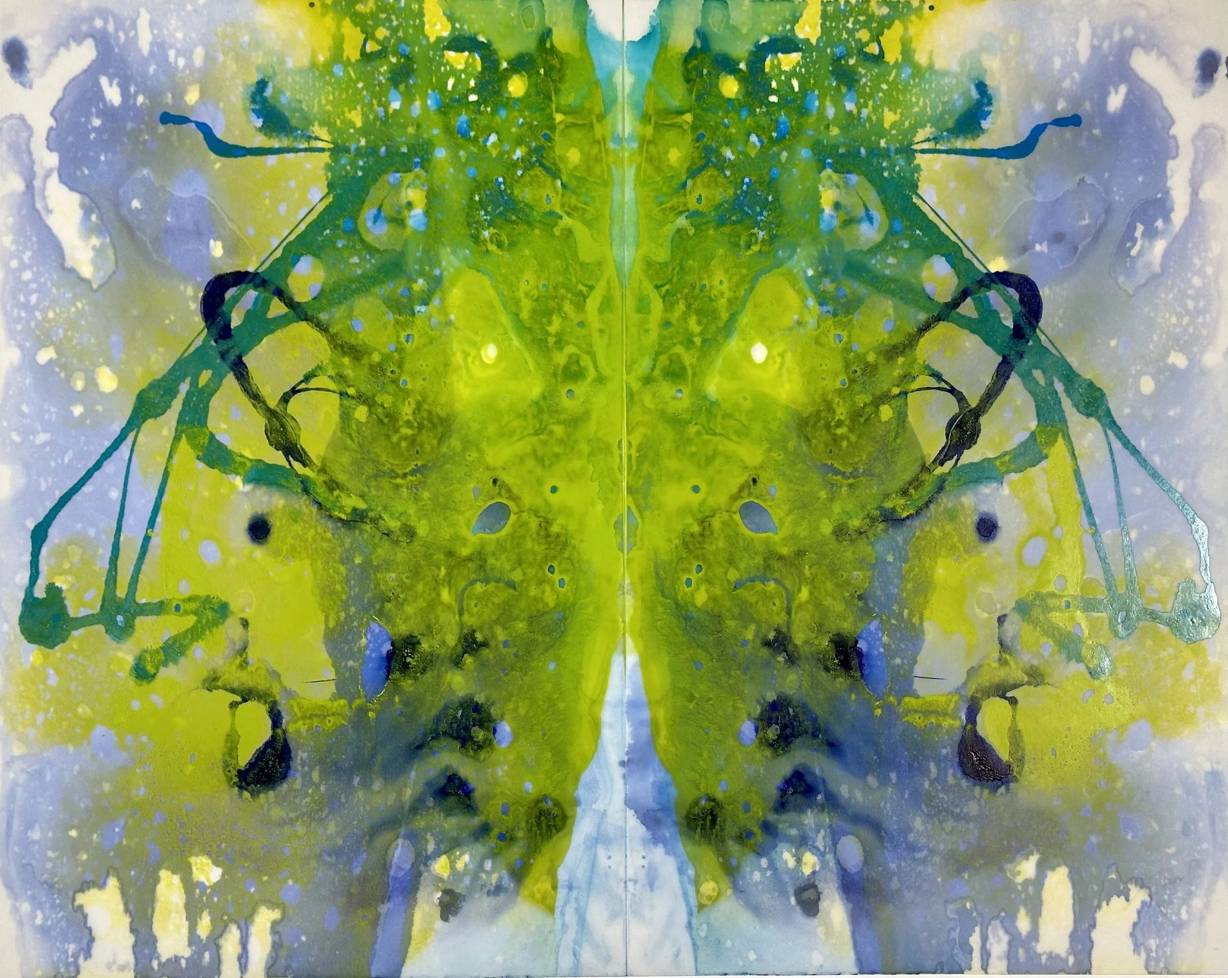 "Fertility," mixed media, 19 x 24," 2023, $1200
