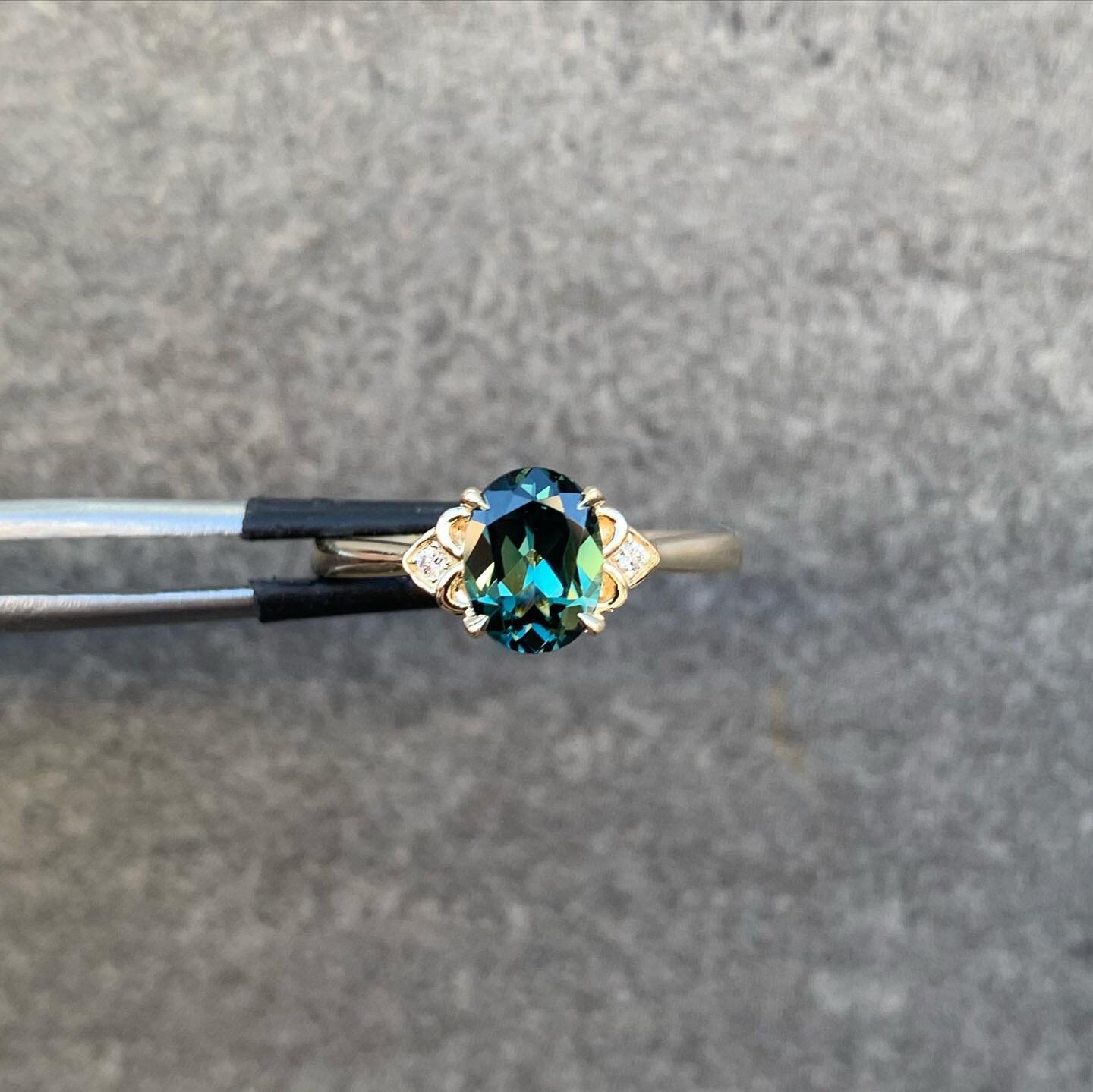 Handcrafted Greenish Blue Sapphire as an alternative engagement ring. 
Swipe ➡️ to see the details. 
#unfiltered
&mdash;
🧞&zwj;♂️: @magnoliajewelers
&mdash;
𝐝𝐫𝐞𝐚𝐦 𝐢𝐭. 𝐰𝐞'𝐥𝐥 𝐦𝐚𝐤𝐞 𝐢𝐭.
&mdash;
#handcraft #handcrafted #dreamring #ring #