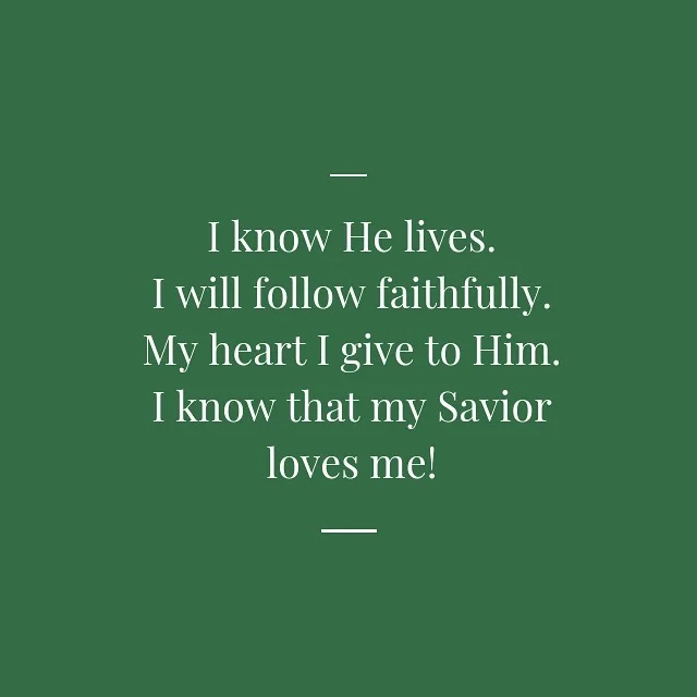 What greater knowledge can we have than to know we have a Heavenly Father and a Savior who love us! ✨
As I hear the words to this touching song, this is what I want my kids to know-more than math or science or who Columbus was-I want them to feel of 