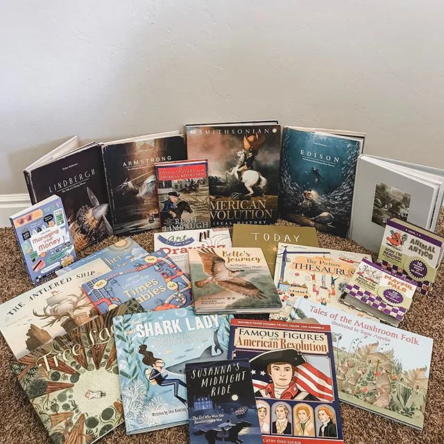 The books are coming in!! Because we use @agentlefeast for our curriculum, we are given a list of wonderful books to use for our school year. While I plan on sharing all the details for what we will be using and reading this year, I have purchased a 