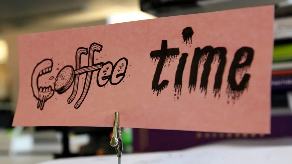 Every day at 4 pm, frog staff gathers at the pantry for coffee and snacks. Photo: frog design