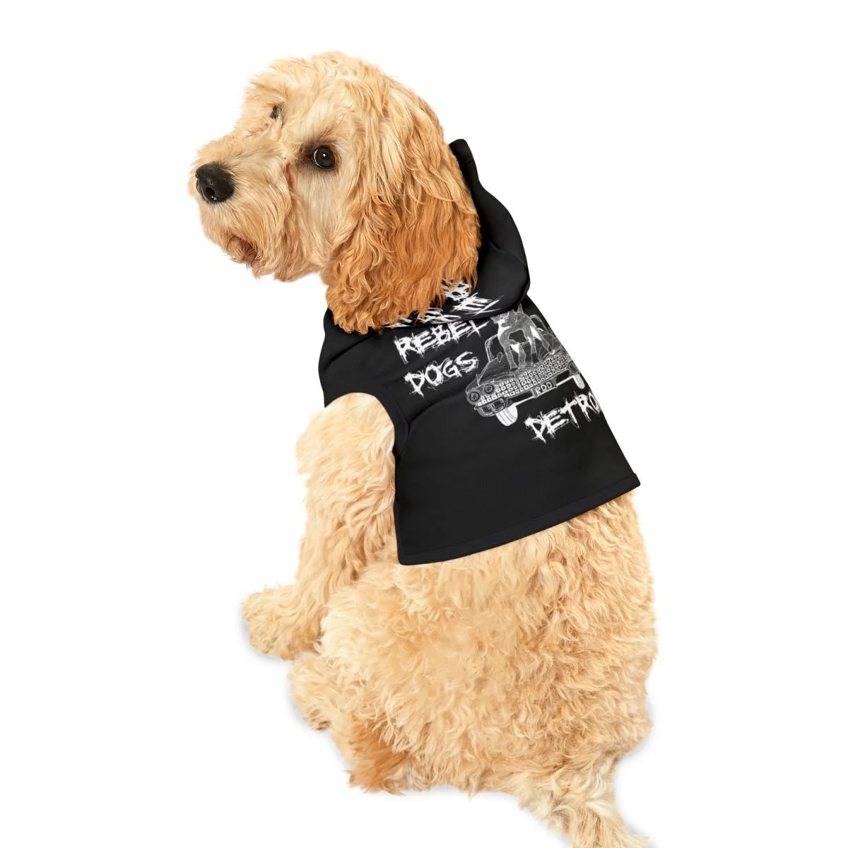 RDD Logo Pet Hoodie  Rebel Dogs Detroit