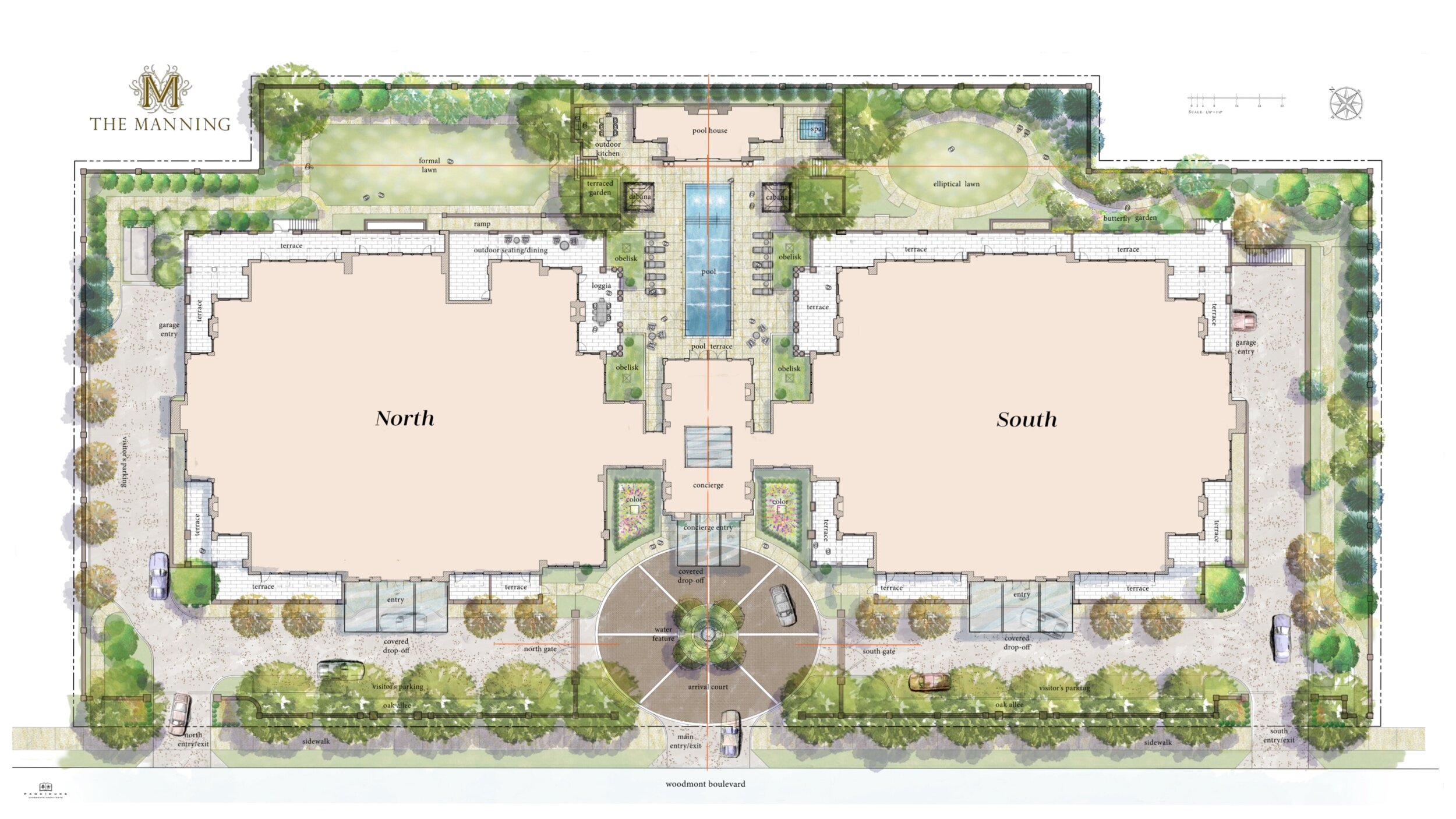 Site Plan with Landscaping