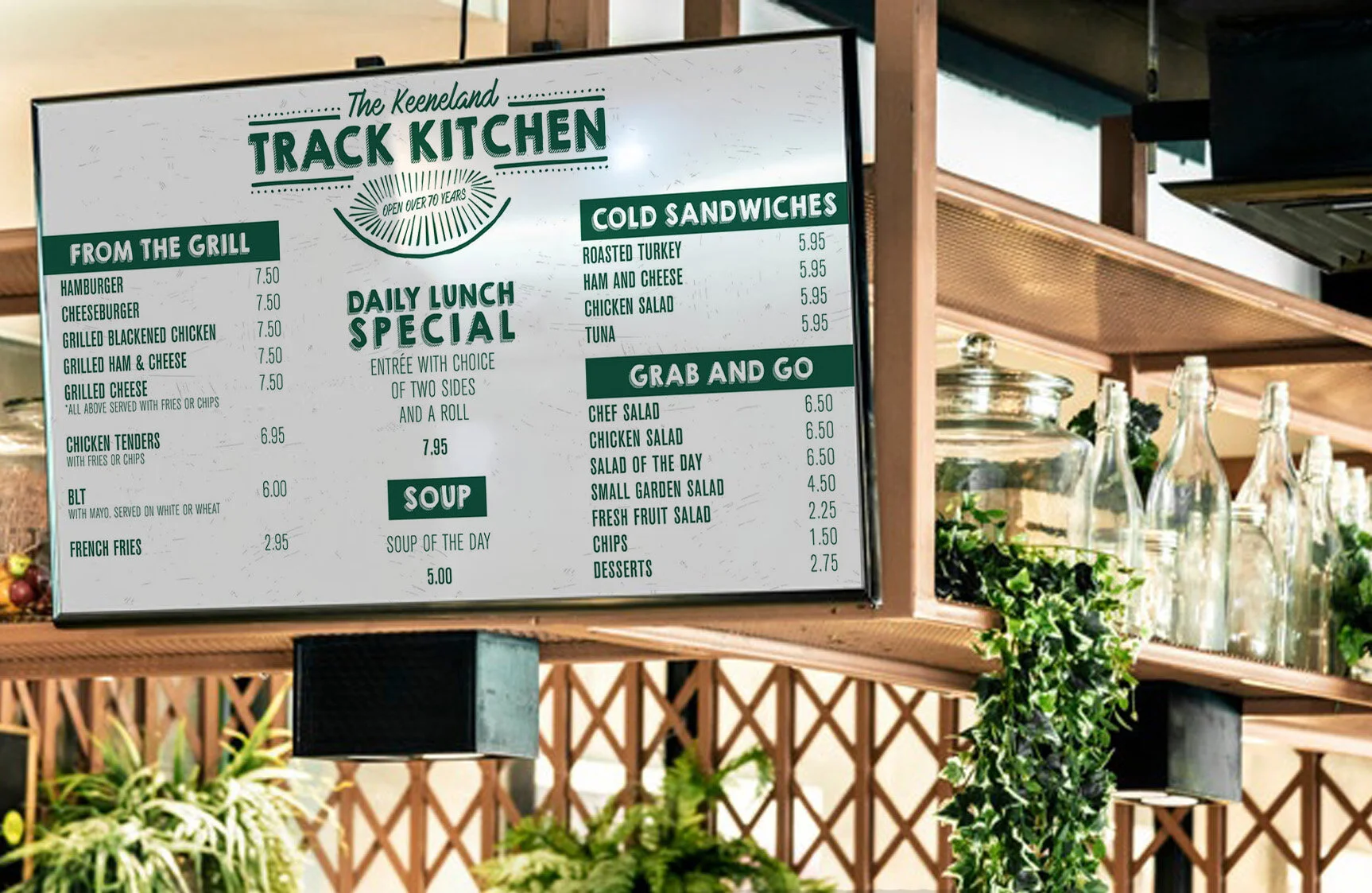 Keeneland Track Kitchen Logo Liz Layne