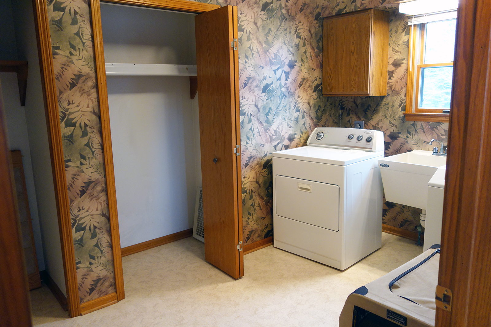 Large closets in Laundry