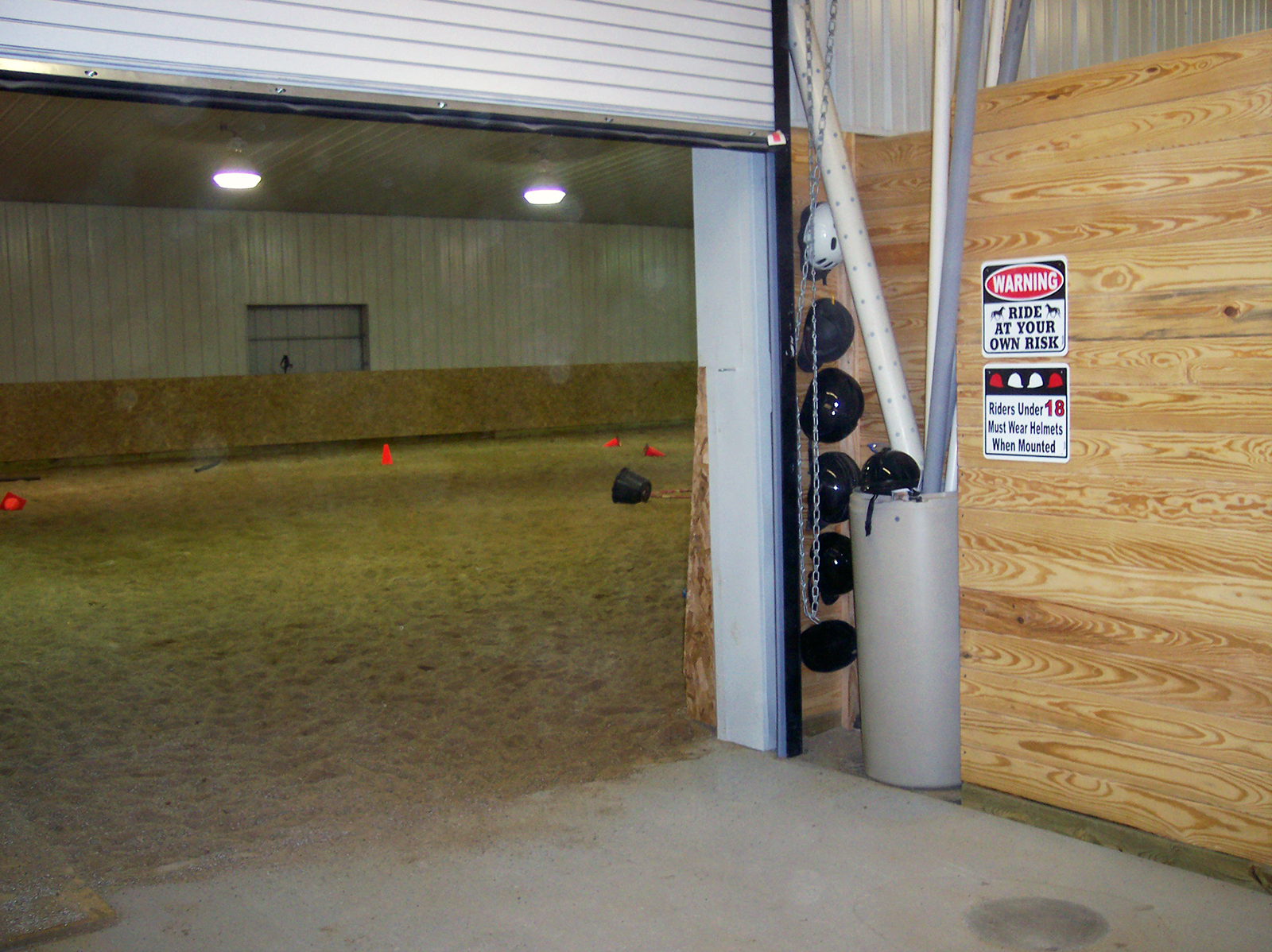 Looking into Arena from Barn