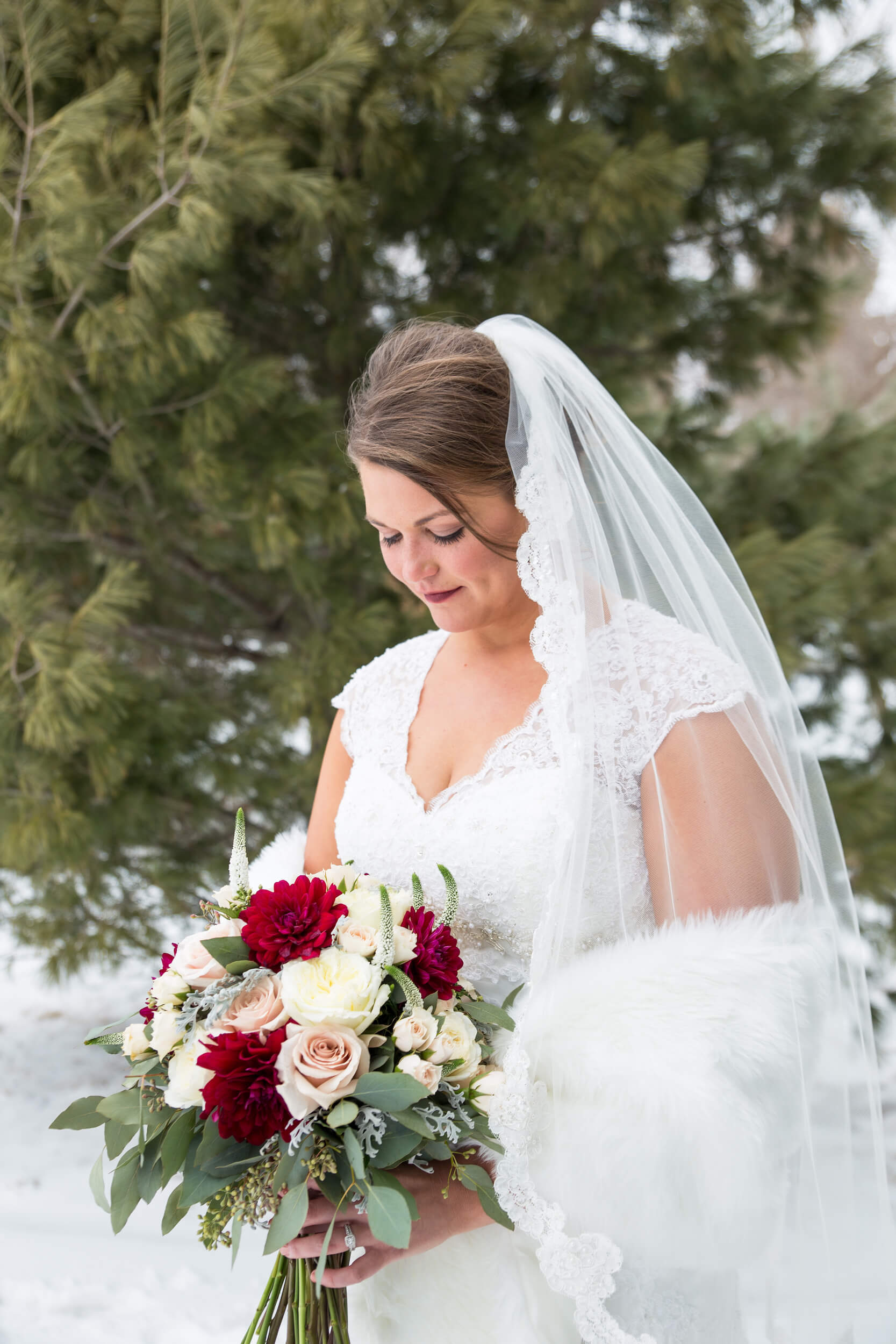 37Photographer: Nicki Lynn | Venue: Glenhave Wedding winter wedding | indoor ceremony.jpg