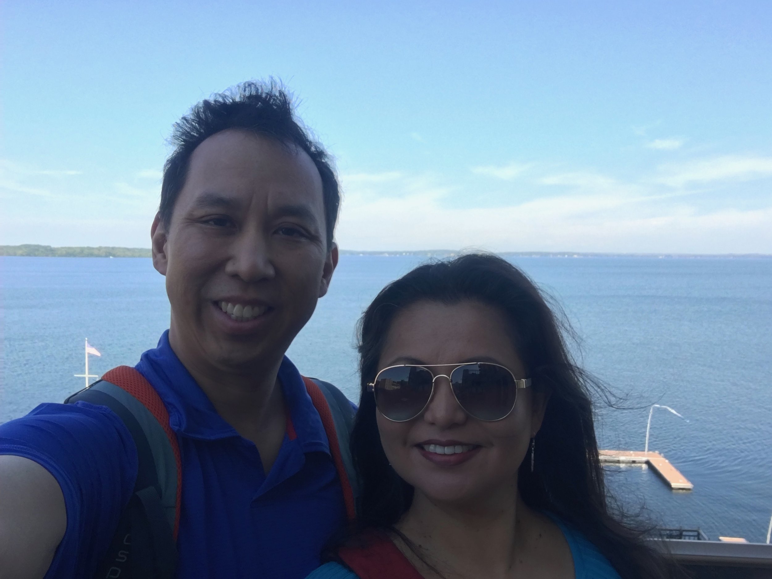 Selfie near Lake Mendota