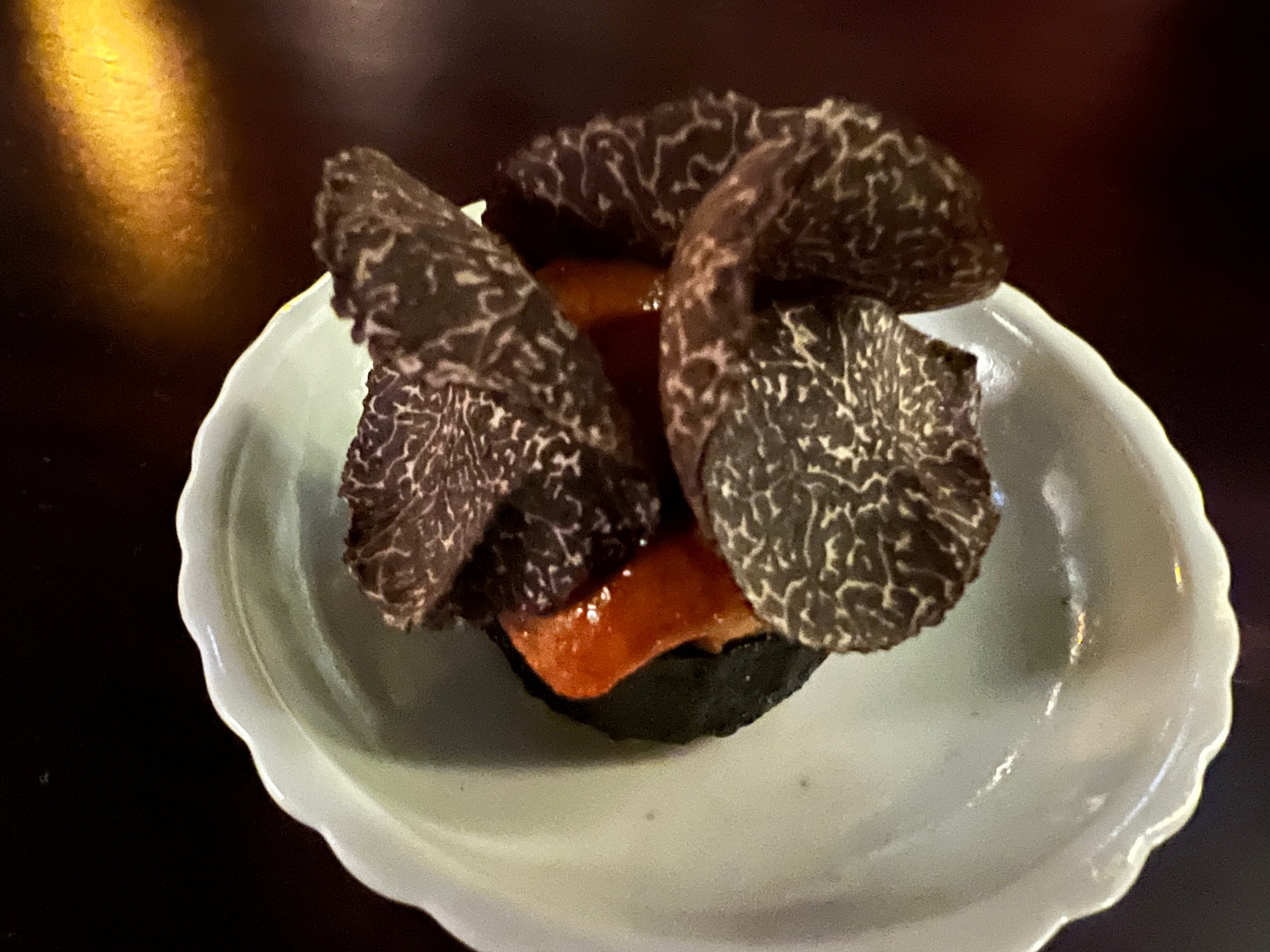 Perigord truffle, Alaskan king crab, uni