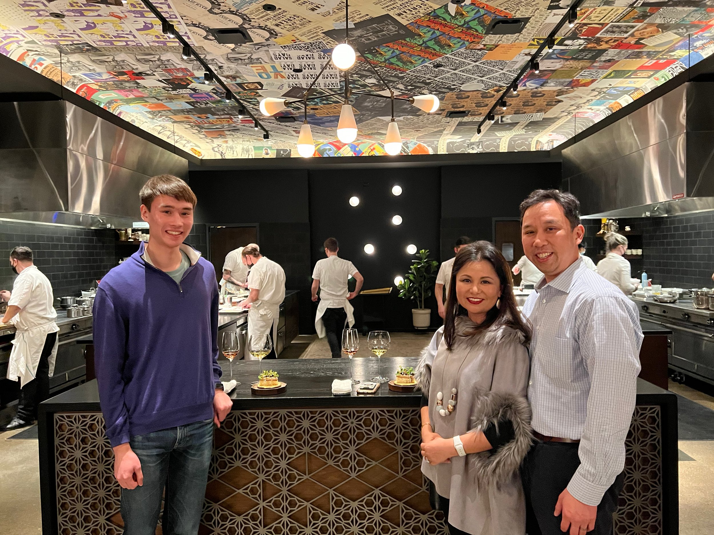 Alexander, Aiday, Loong in the kitchen