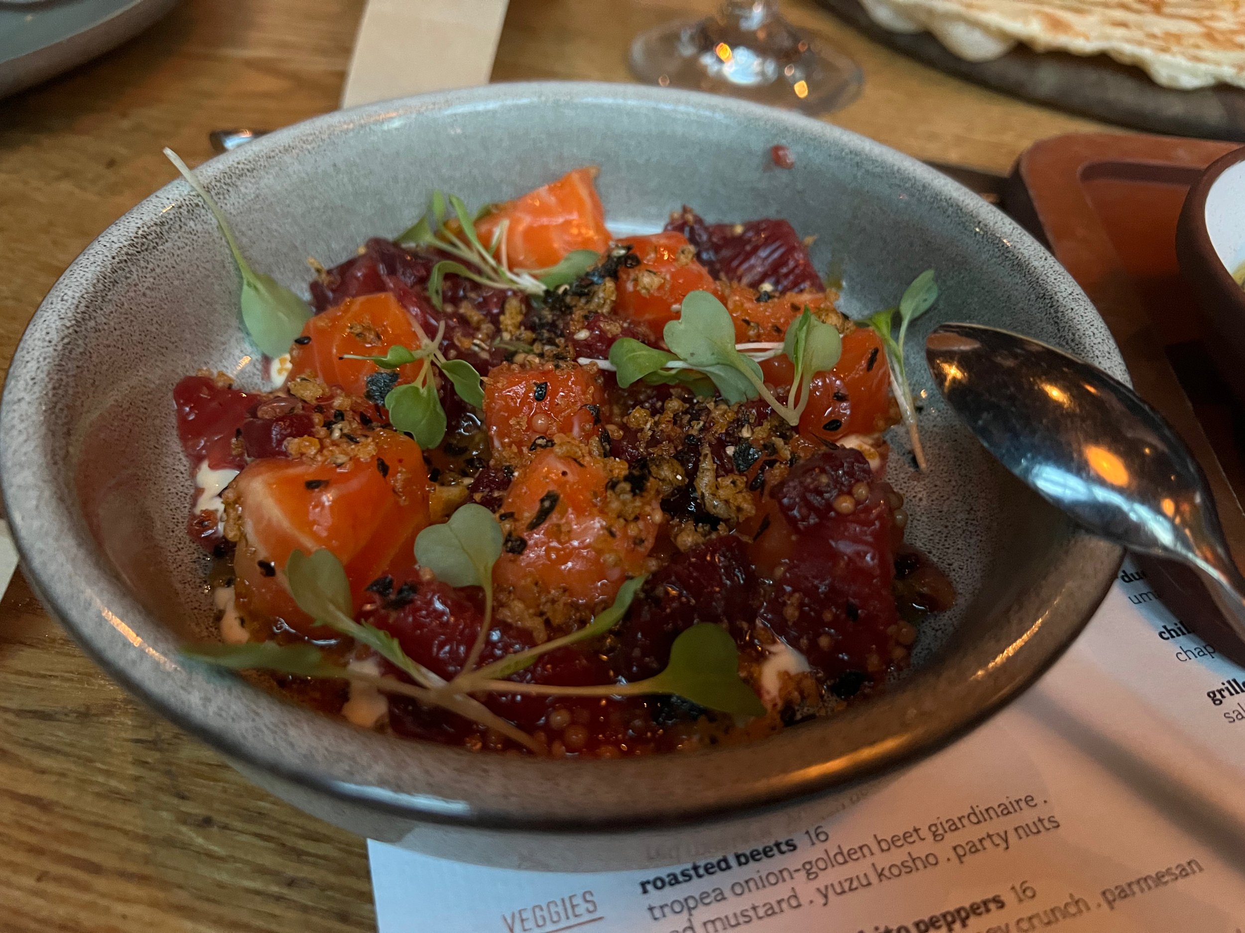 Girl &amp; the Goat - salmon poke