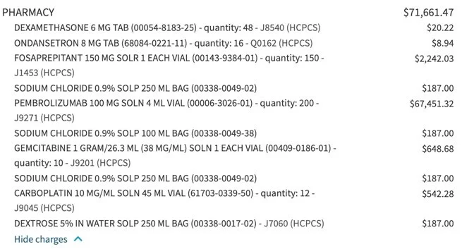 Midway Point &amp; Keytruda Sticker Shock