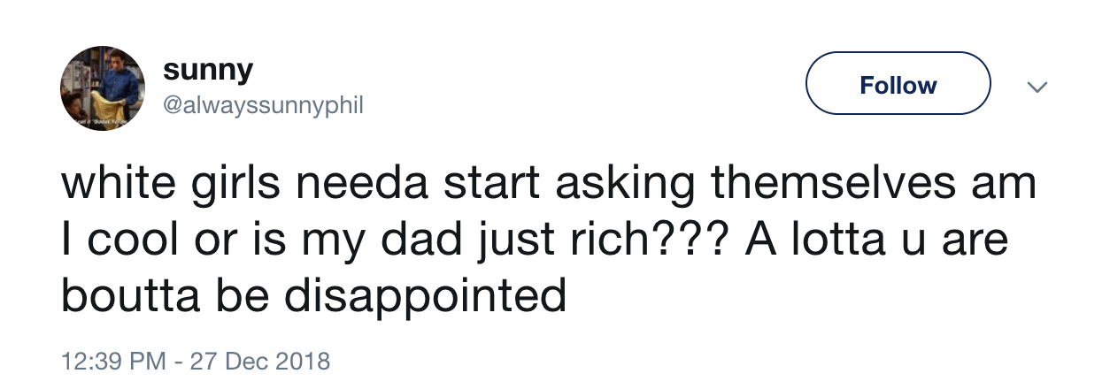 It’s ironic how often teenager girls flex things that they literally don’t own