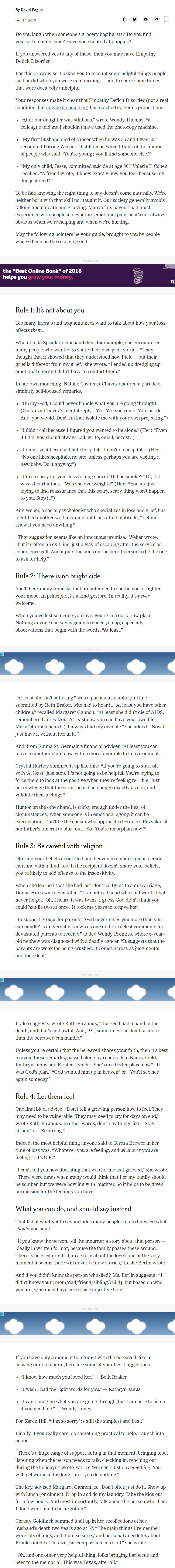 screenshot what to say to someone who's grieving NY Times.png