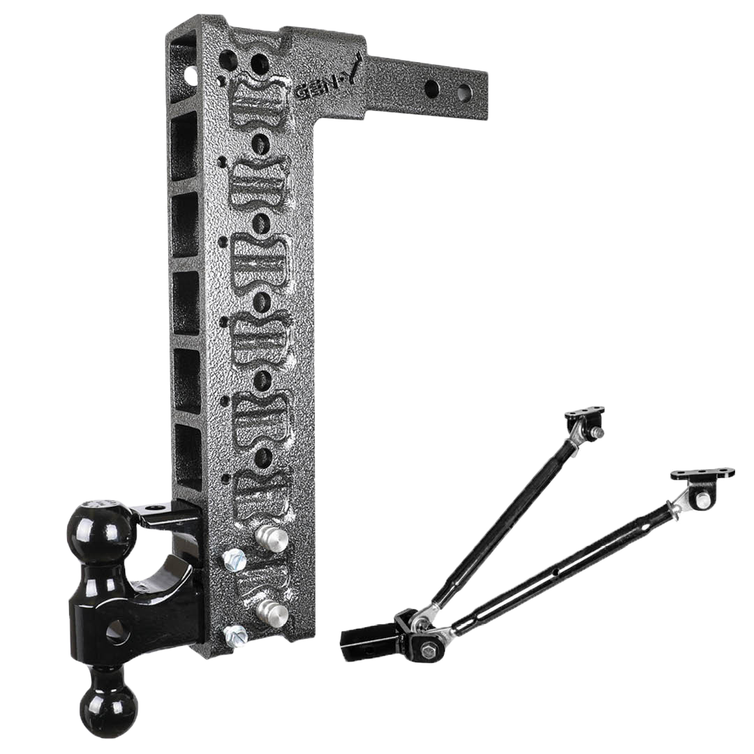 GENY Mega-Duty 16K Hitch 17.5" Drop/Rise (8 Adjustable Positions)