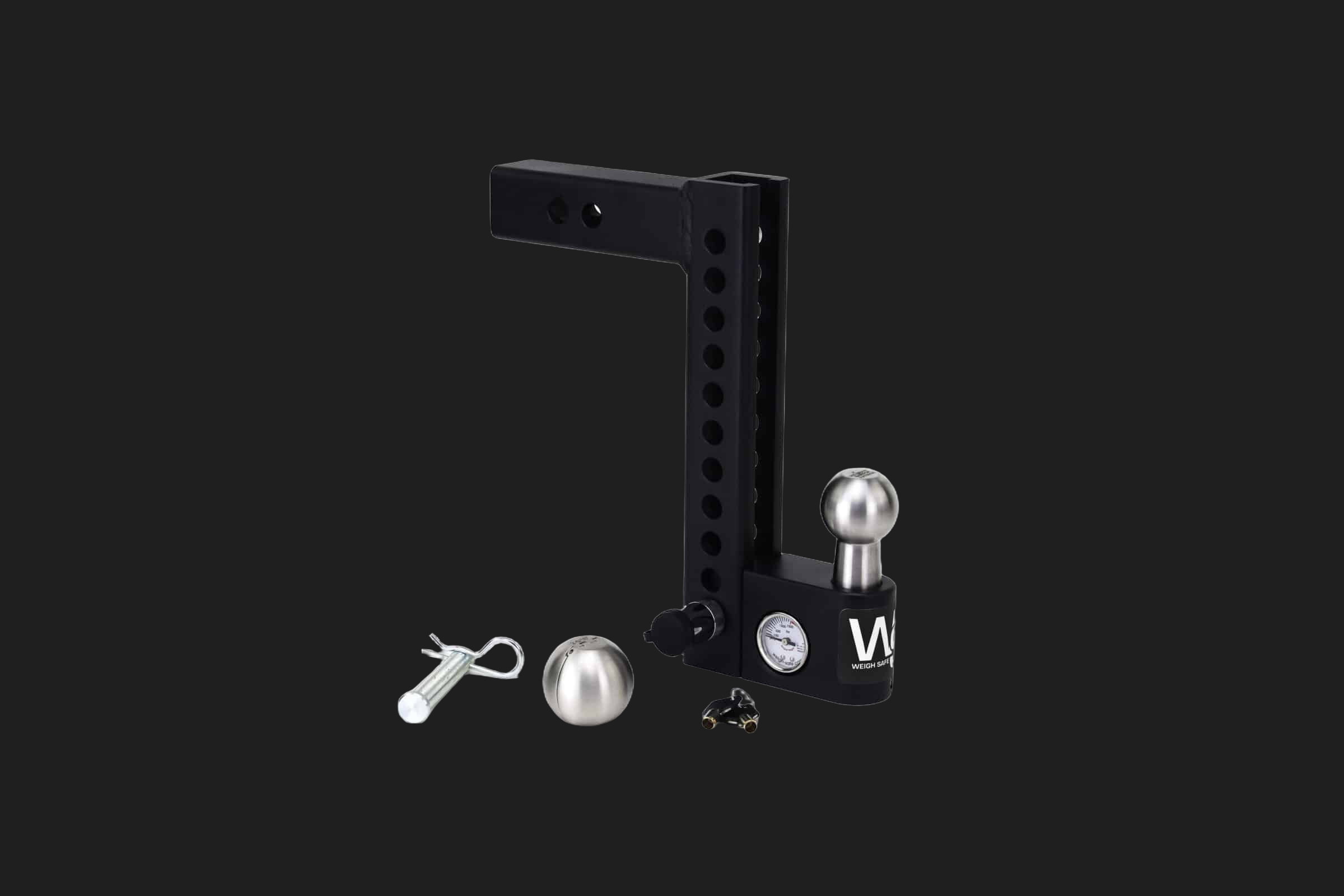 Weigh Safe Aero Hitch 10" Drop — 2" Shank