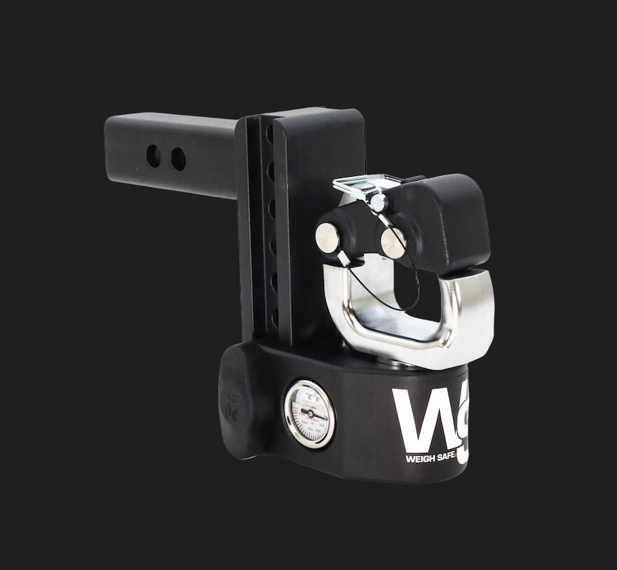 Weigh Safe Steel Pintle Hitch 8" Drop — 3" Shank (Pintle Only)