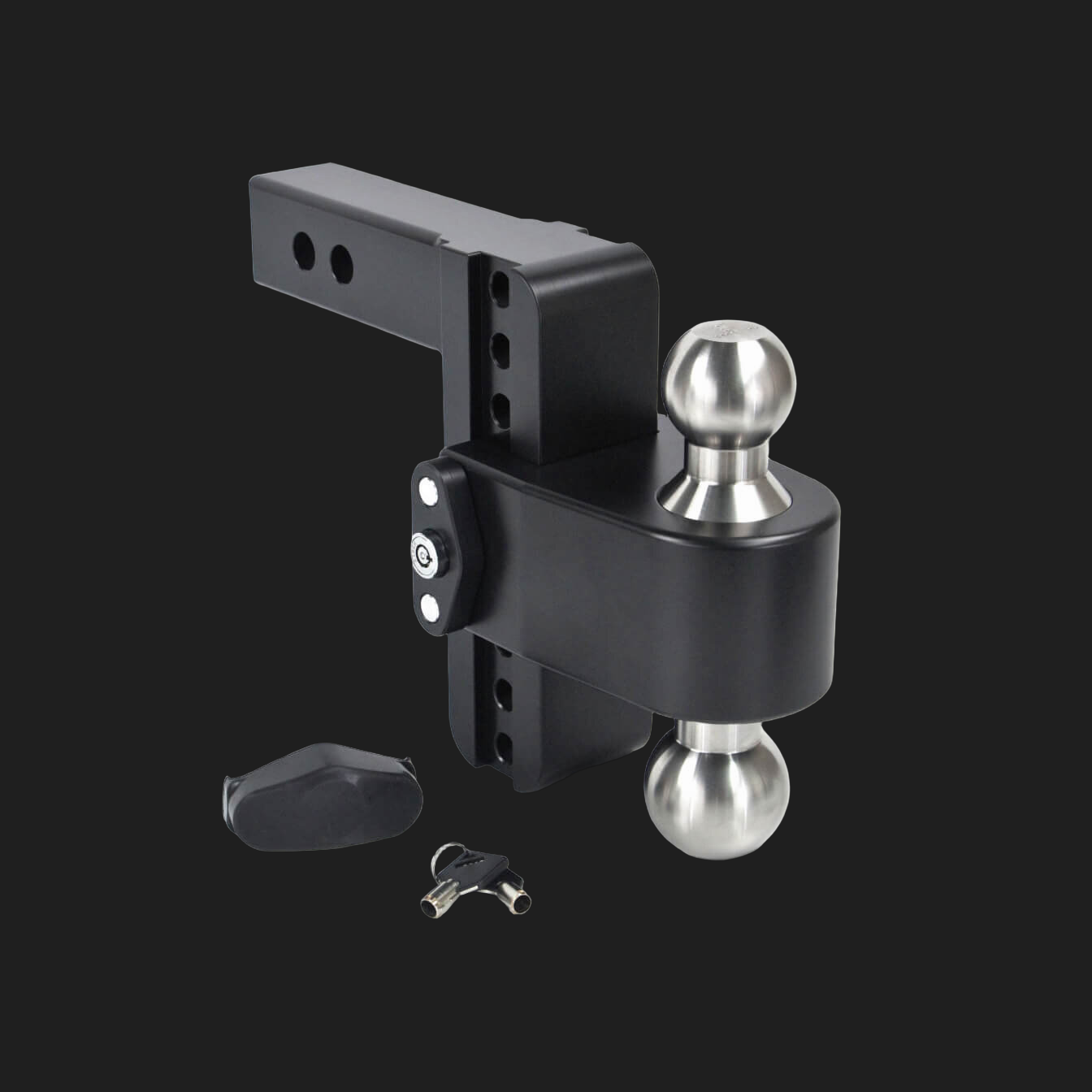 6" Cerakote Black Weigh Safe 180° Drop Hitch