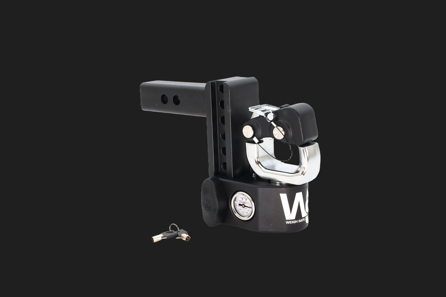 Weigh Safe Steel Pintle Hitch 6" Drop — 2.5" Shank (Pintle Only)