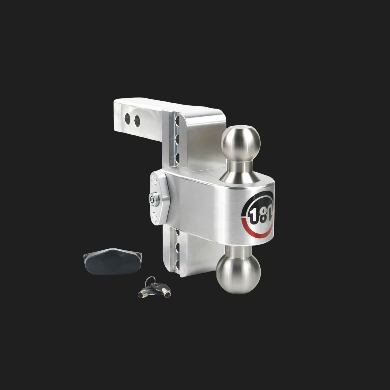6" Weigh Safe 180° Drop Hitch (Stainless or Chrome Ball)