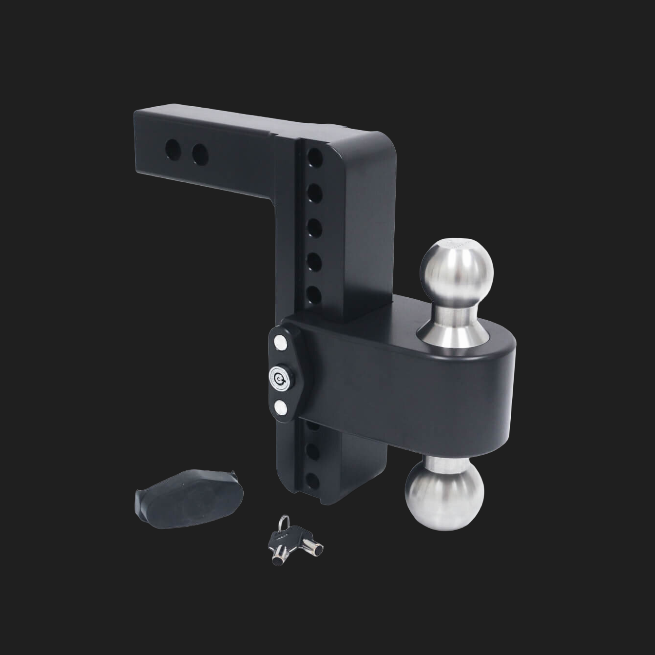 8" Cerakote Black Weigh Safe 180° Drop Hitch