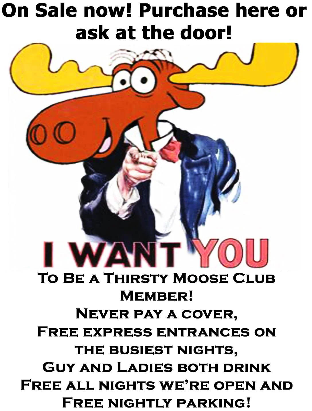 Moose Cards — Bullwinkle's Tallahassee Thirsty Moose