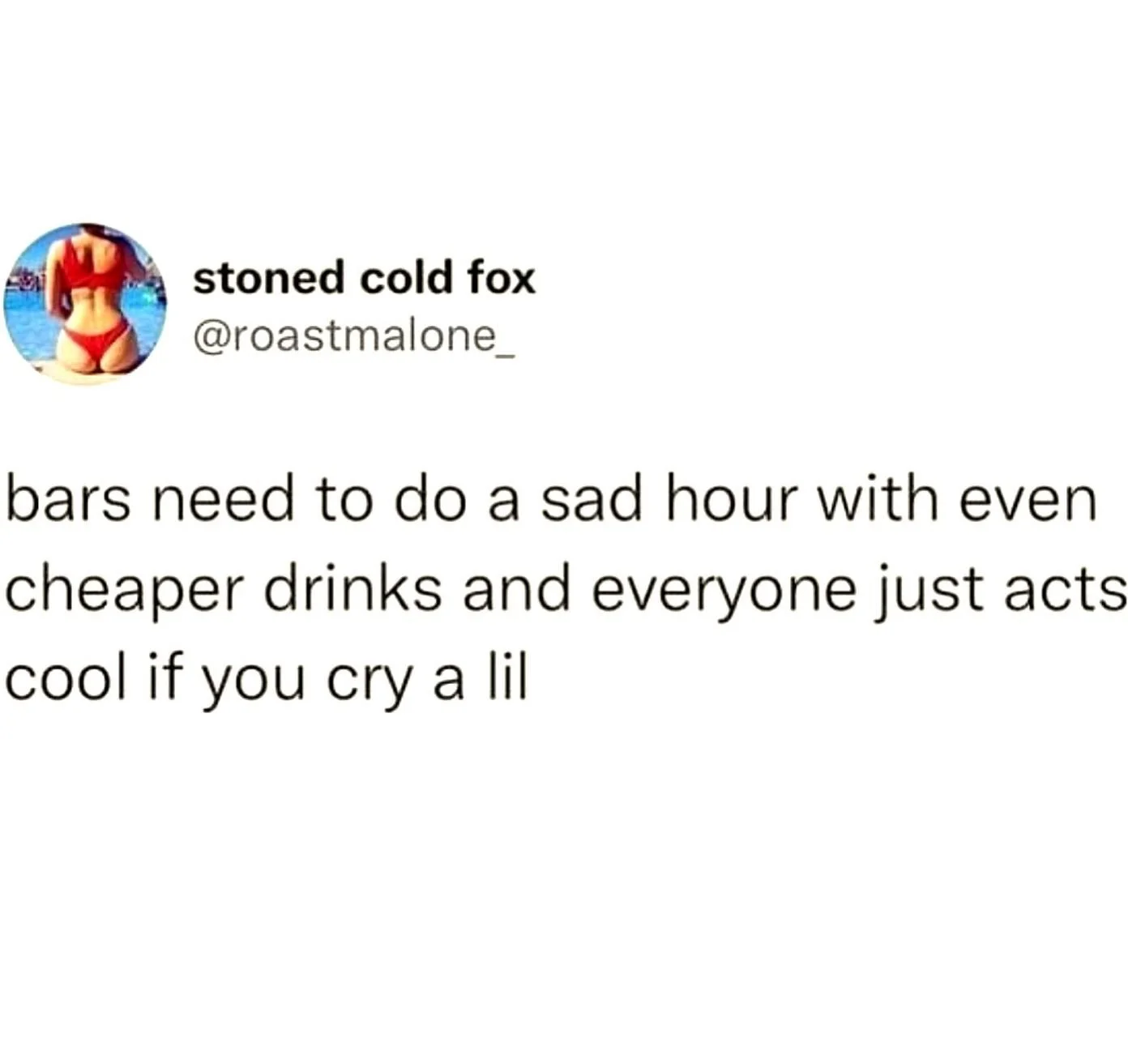 Feels. Bulls is open tomorrow (&amp; every Monday night) for Karaoke! No Cover &amp; $$ off your drinks for singing! Moose members always drink free!⁠
⁠
Follow us for the latest updates and specials!⁠
⁠
Always 21+⁠
#staythirsty