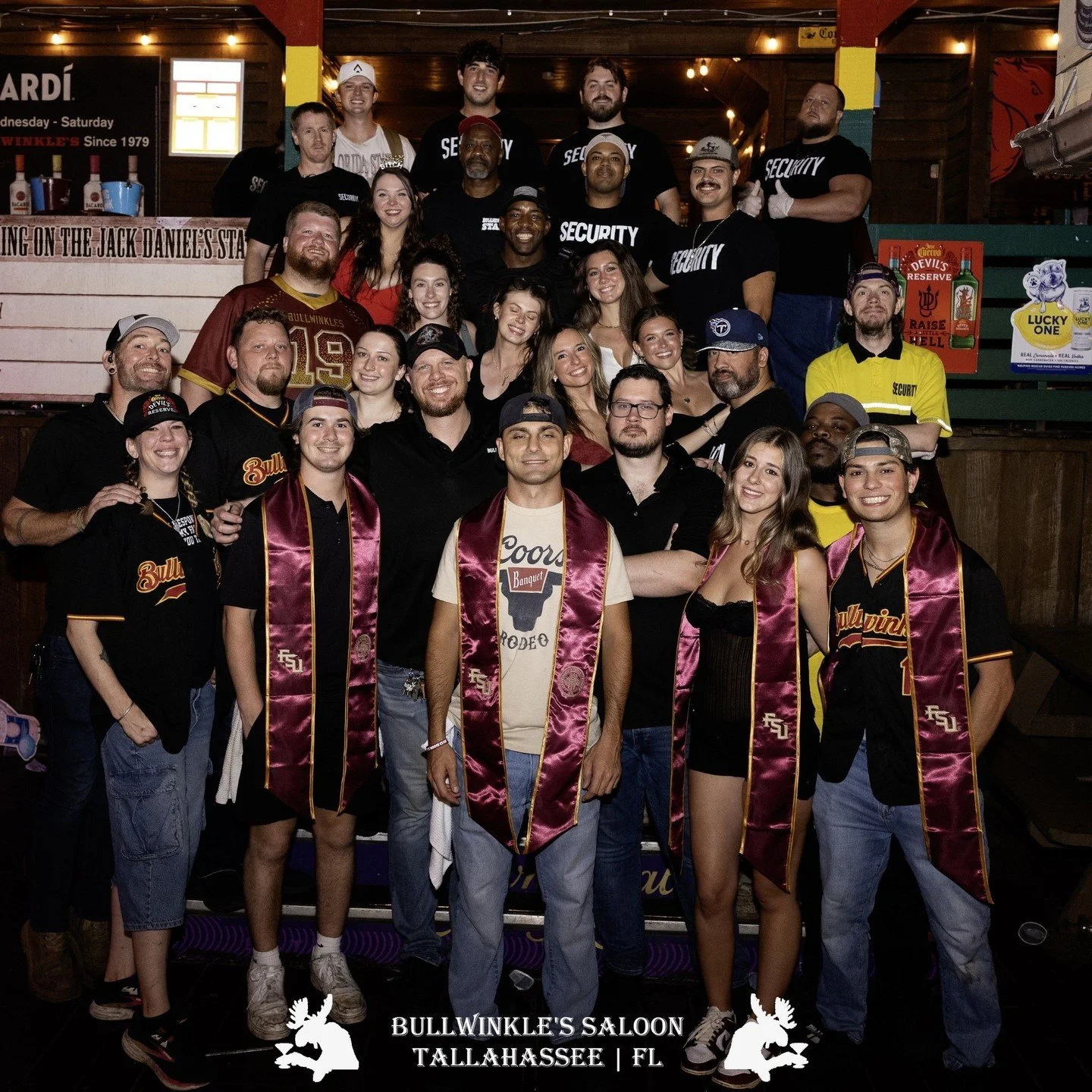 From the Bulls fam: Congrats again all you Grads! We're rockin' &amp; rollin' as usual w/CollegeNight Thurs tomorrow, But first! Tonight is Ladies night Whiskey Wed! Open @ 8pm w/ No Cover, Opt $10 Drink special for ladies, &amp; $$ off all whiskey w