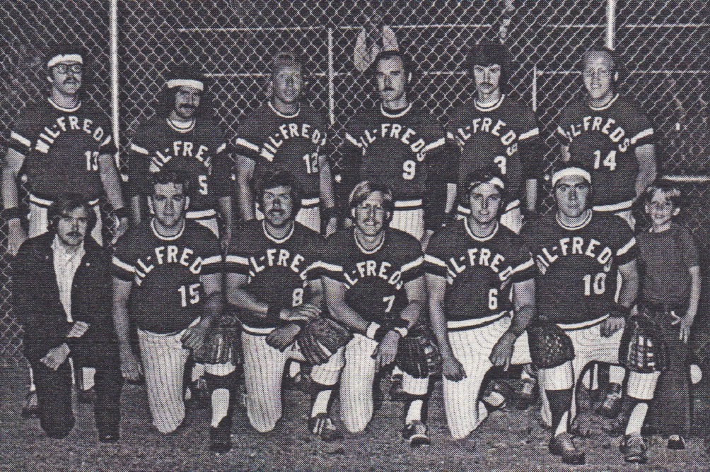 (Back L-R) Rick Sweeney, Kent Grossheusch, Terry Mueller, Dan Vrbanic, Tucker Thompson, Jim Swanson (Front L-R) Chuck Baumgartner, Ken Brown, Neal Mueller, Bill Kruzan, Herb Donkin, Tom Spahn, Shane Baumgartner