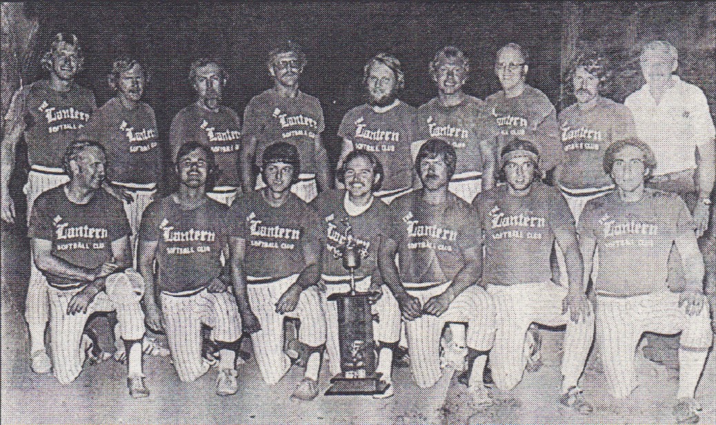 (Back L-R) Dave Shortz, Dennis Sullivan, Butch Steib, Rick Sweeney, Dave Coppert, Terry Mueller, Jim Swanson, Kent Grossheusch, Don Feldott (Front L-R) Ron Brown, Irv Porter, Herb Donkin, Chuck Baumgartner, Neal Mueller, Gary Girard, Tom Spahn