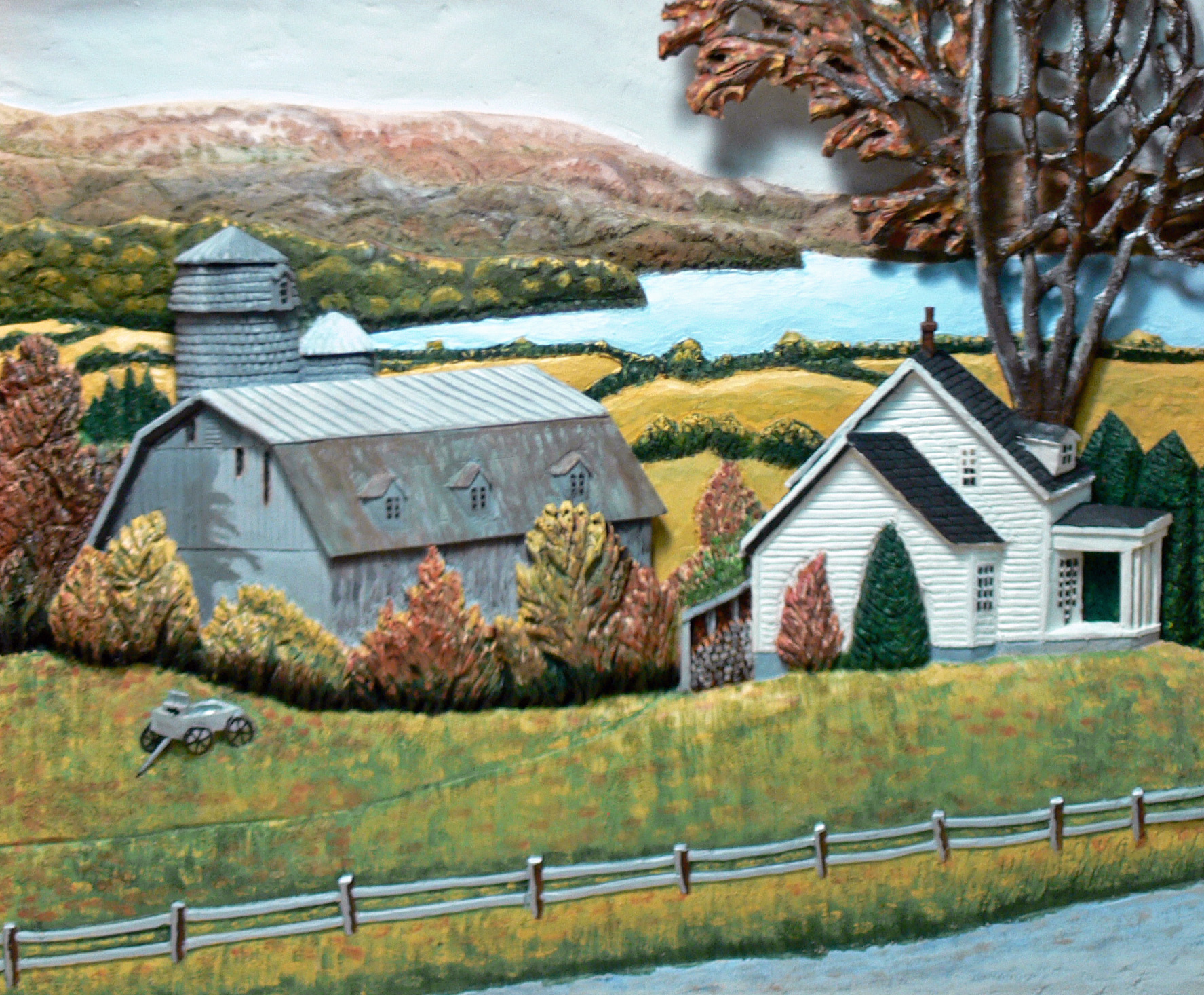 Farm Scene relief by John Willekes