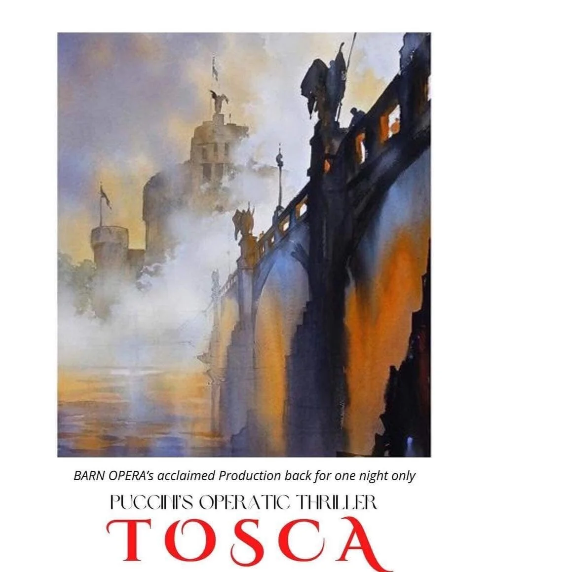 Title Role in Tosca: Barn Opera residency at Castleton University